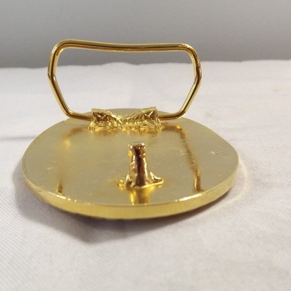 Lazy S Bar IS Red Angus Belt Buckle - Picture 5 of 6